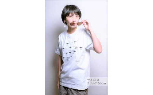 【XLサイズ】与論島のオジサンの家系図Tシャツ（ホワイト）