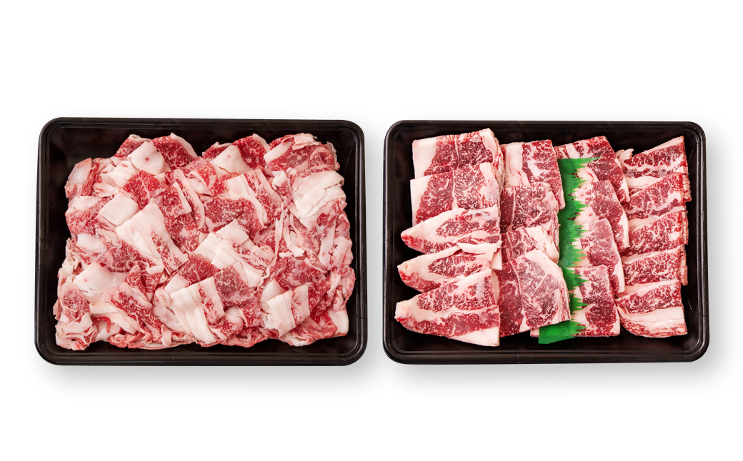 宮崎牛 訳あり切り落とし食べ比べ 計1kg（500g ×2） ブランド牛 A４～A5等級 内閣総理大臣賞4連覇＜1.8-19＞ 最高級黒毛和牛 牛肉 鉄板焼肉 焼肉 炒め物