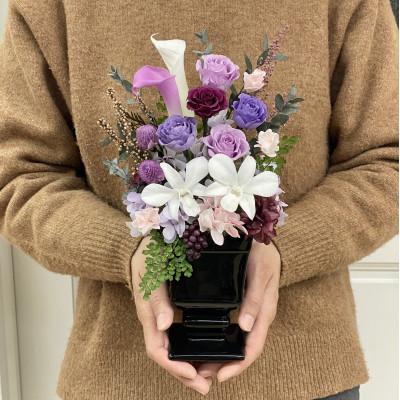 ふるさと納税 春日部市 プリザーブドフラワーアレンジ【月華(げっか)】 春日部市 シュガーパイン |  | 02