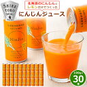 【ふるさと納税】 知床 斜里産 にんじんジュース (190g×30本) 無添加 北海道人参使用 ストレート の 野菜ジュース _ ニンジンジュース ジュース ニンジン 人参 野菜 人気 美味しい【配送不可地域：離島・沖縄県】 【1209692】