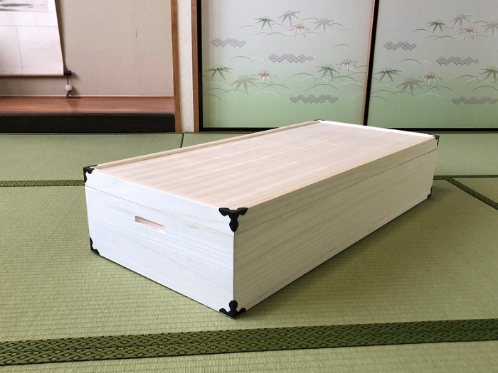 桐たんす 着物収納の定番 総桐衣装ケース1段：B545-002