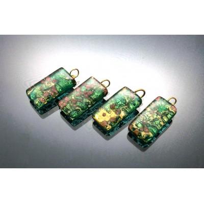 ふるさと納税 和泉市 ベネチアンガラス使いのブラックオニキスネックレス〈新緑〉 |  | 02