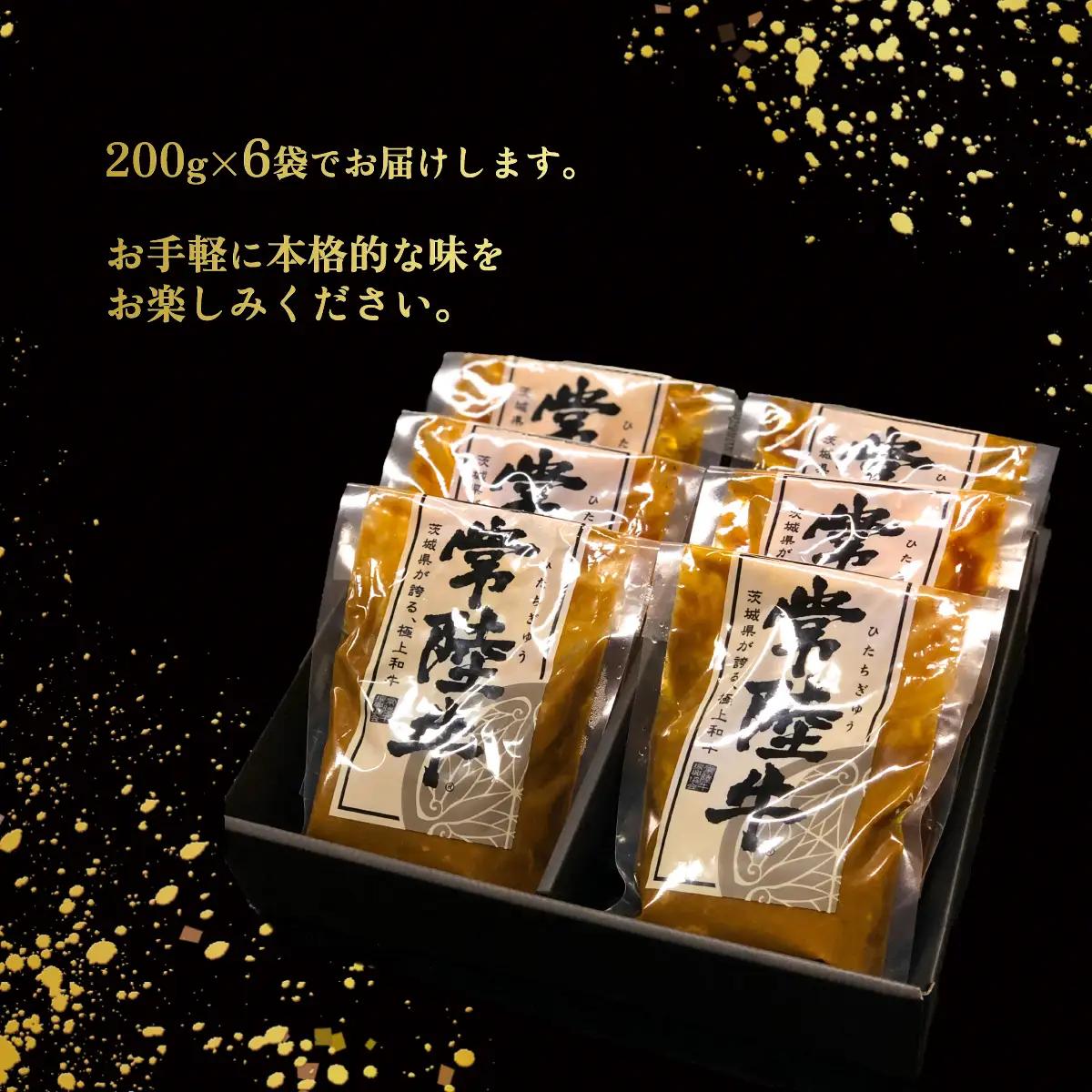 カレー 常陸牛 牛すじ 200g × 6袋 カレー