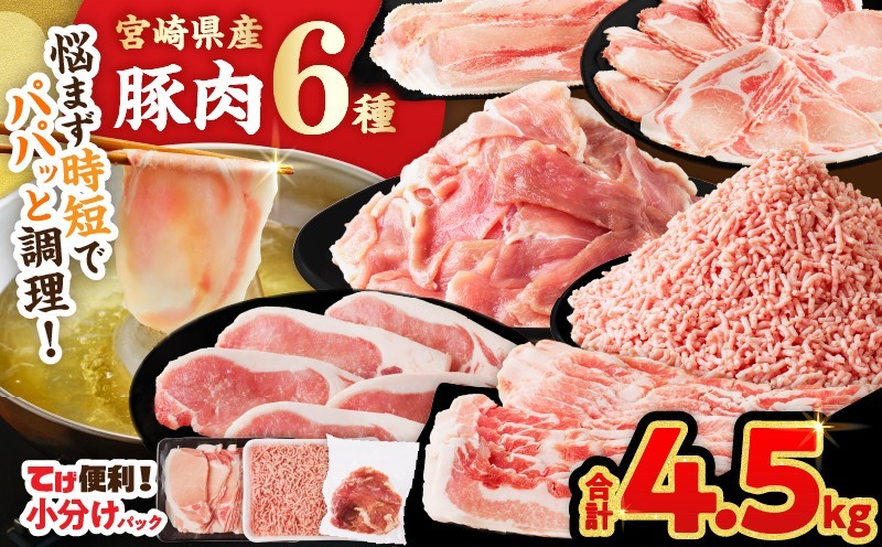 
                  【選べる発送時期】≪宮崎県産≫豚肉6種＼てげスゲーセット／合計4.5kg 肉 豚 豚肉 おかず 国産_T009-0325-o
                
