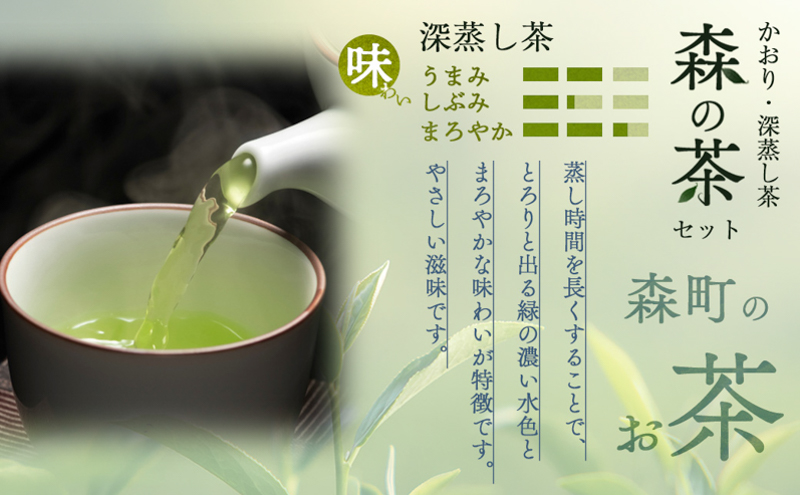 森の茶セット 10袋 茶 お茶 緑茶 煎茶 深蒸し茶 茶葉 セット 
