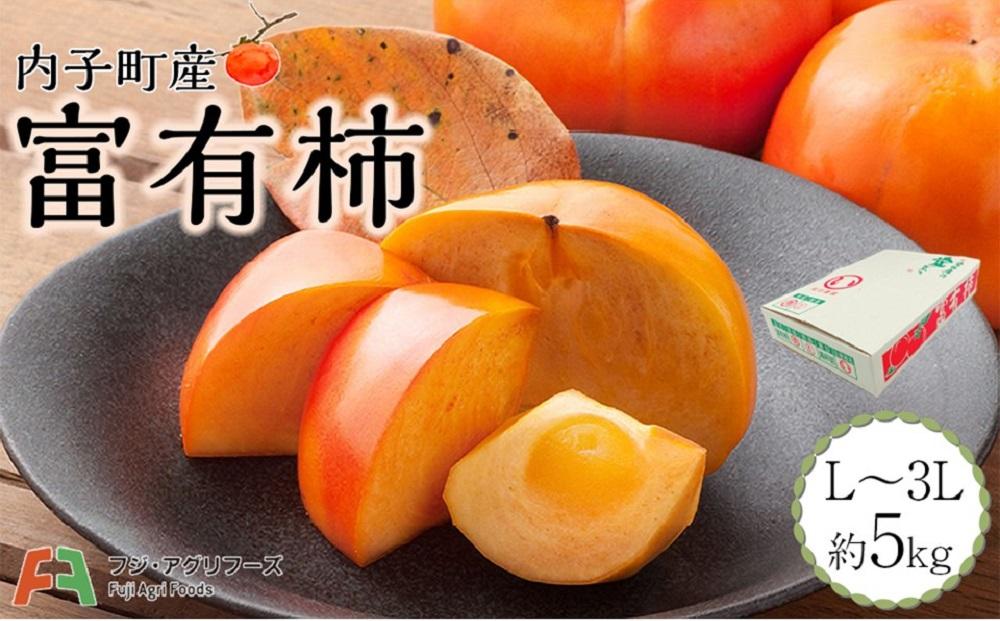 内子町産　富有柿(L~3L)　5kg【北海道・沖縄配送不可】