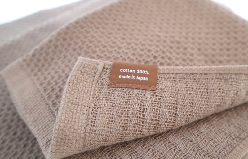 【ソフトハニカム】泉州南部織 フェイスタオル3枚セット（ブラウン）+ソフトハニカム織ハーフハンカチ1枚 G1906