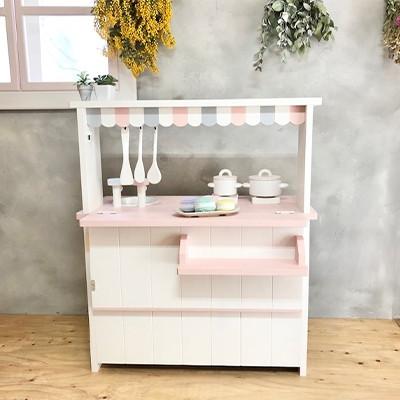 ふるさと納税 茅野市 メーベルヒナナ　木製　おままごとキッチン　Lワイドサイズレンジ　ピンク |  | 02