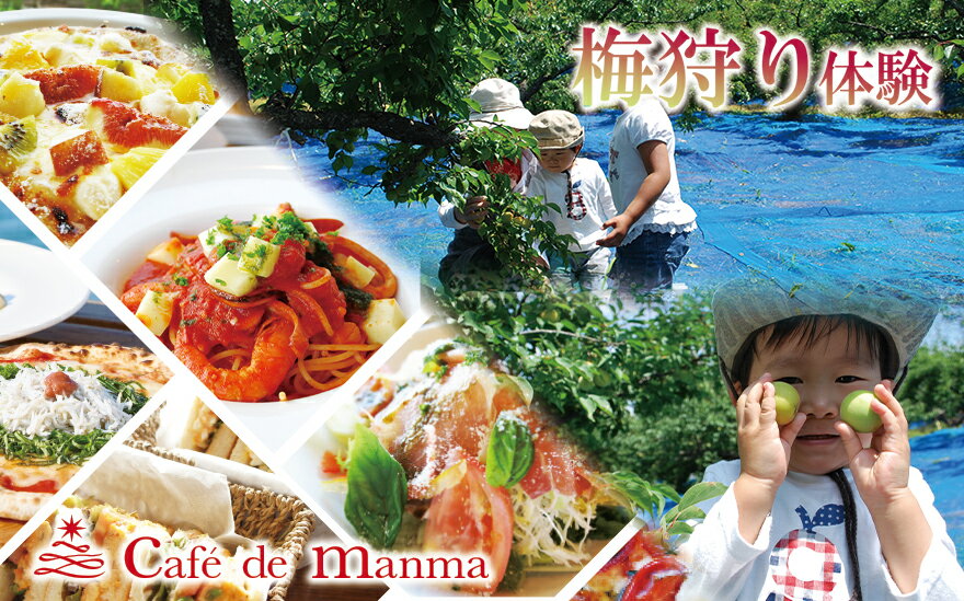 【ふるさと納税】 カフェドマンマ食事券2000円分＆梅狩り体験チケット ※≪6月1日～15日≫のみ体験受付可 | 和歌山 みなべ町 梅 ウメ 青梅 チケット 収穫体験