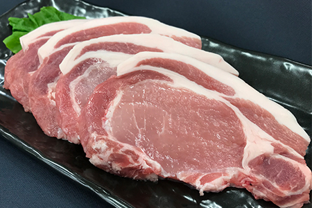 三元豚 ロースとんかつ用 1kg (100g×10枚) 豚肉 三元豚 豚肉 間中さん家 豚肉 米豚 豚肉 ロース 豚肉 とんかつ 豚肉 トンテキ ステーキ 豚肉 ブランド  埼玉県 豚肉 羽生市 豚肉