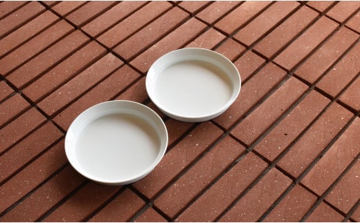 1616/ TY Round Deep Plate 200 White 2枚セット【1616/arita japan】有田焼
