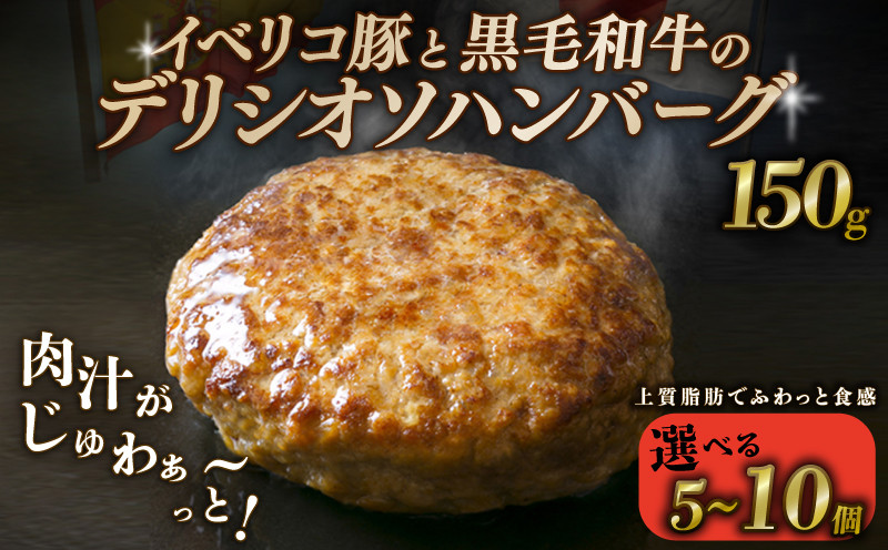 
            【黒毛和牛とイベリコ豚のハンバーグ】 選べる個数 5個 8個 10個 1個あたり 150g ハンバーグ デリシオソハンバーグ イベリコ豚 黒毛和牛 豚肉 豚 ぶた ブタ 牛肉 和牛 牛 肉 お肉 おにく 霜降り 手作り 簡単調理 冷凍 小分け 個包装 お弁当 おかず 夕ご飯 家庭 家庭用 惣菜 お惣菜 料理 調理 人気 おすすめ ふるさと納税 京都 八幡 八幡市 神戸屋商事 肉匠 こしき庵
          