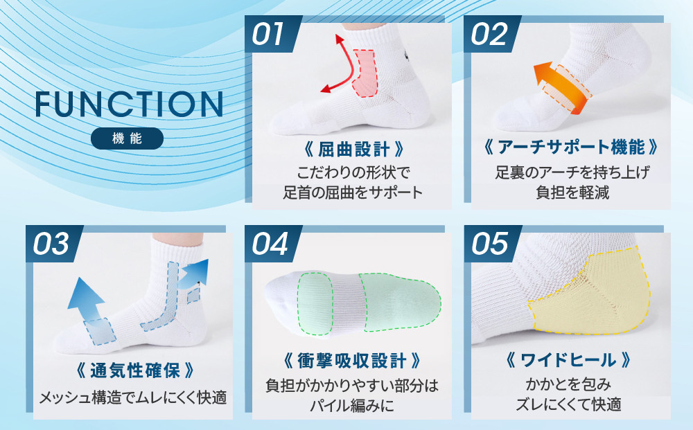 【ファイテン】スポーツソックス 丸つま先 アンクル (2足組)  ブラック＜27～29cm＞｜京都 人気ブランド ソックス［ 京都 phiten アンクルソックス くるぶしソックス スポーツ靴下 メッ