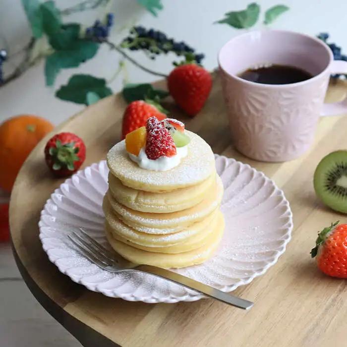【波佐見焼】マリーゴールド プレート M ライトピンク 2枚セット ケーキ皿 取り皿 食器 皿 【翔芳窯】 [FE126]  波佐見焼