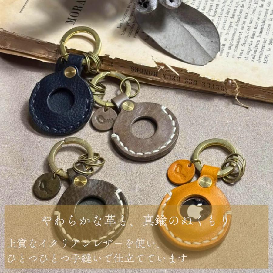 エアタグ 【one】エアタグキーリング エアタグ えあたぐ Airtag 革 本革 レザー れざー 革製品 革商品 ケース