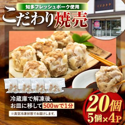 ふるさと納税 南知多町 知多フレッシュポーク　寿屋精肉店こだわりジャンボしゅうまい　5個×4パック(20個) |  | 03