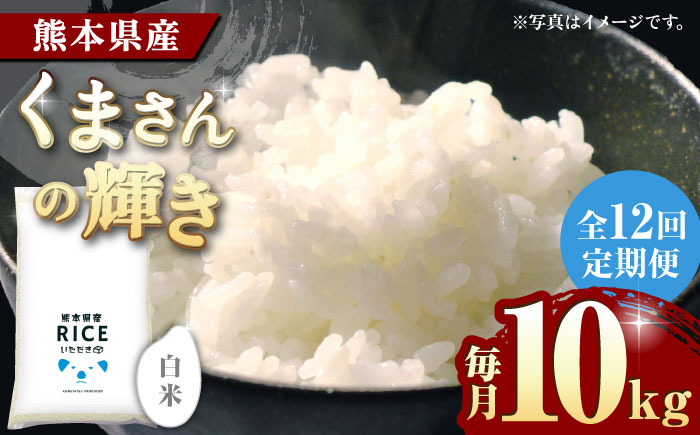 《 新米先行予約 》【12回定期便】2025年10月より順次発送くまさんの輝き 白米 10kg【有限会社  農産ベストパートナー】 [ZBP109]