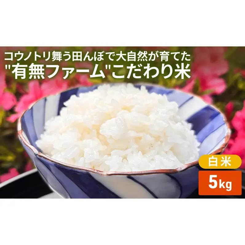 米 白米 有無ファーム 農薬・化学肥料不使用 米【5kg】