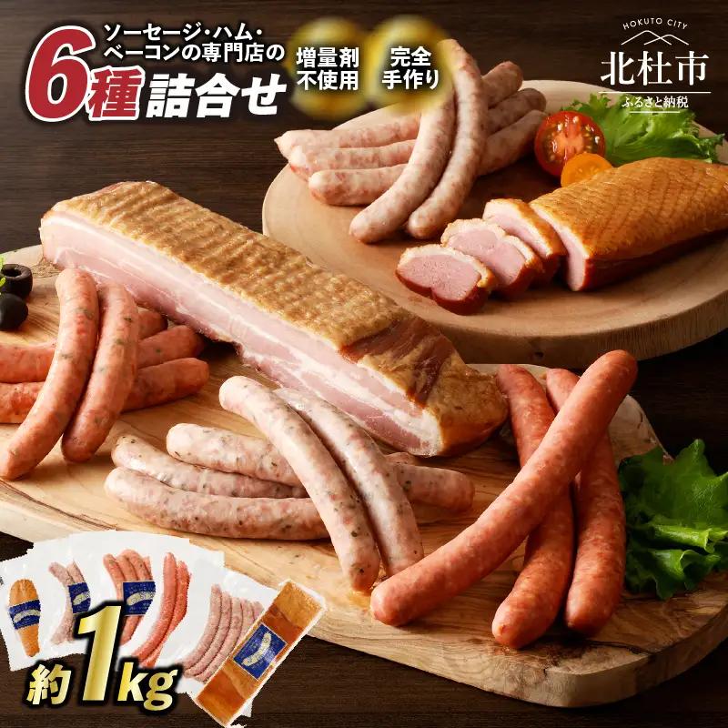 ウインナー ベーコン 詰合せ セット 総重量 約1kg [h038]