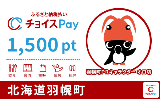 
            羽幌町チョイスPay 1,500pt【会員限定のお礼の品】
          
