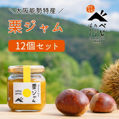 【ふるさと納税】【大阪能勢特産】 栗ジャム 12個セット
