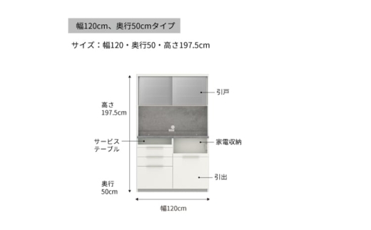 【セラミカネロ】食器棚 カップボード 組立設置 IDA-1200R [No.764] ／ 家具 インテリア 岐阜県