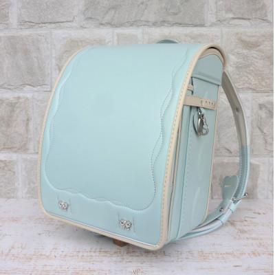 ふるさと納税 坂戸市 創業1955年 林カバン店オリジナルキューブランドセル ミントグリーン×アイボリーコンビ (女の子)