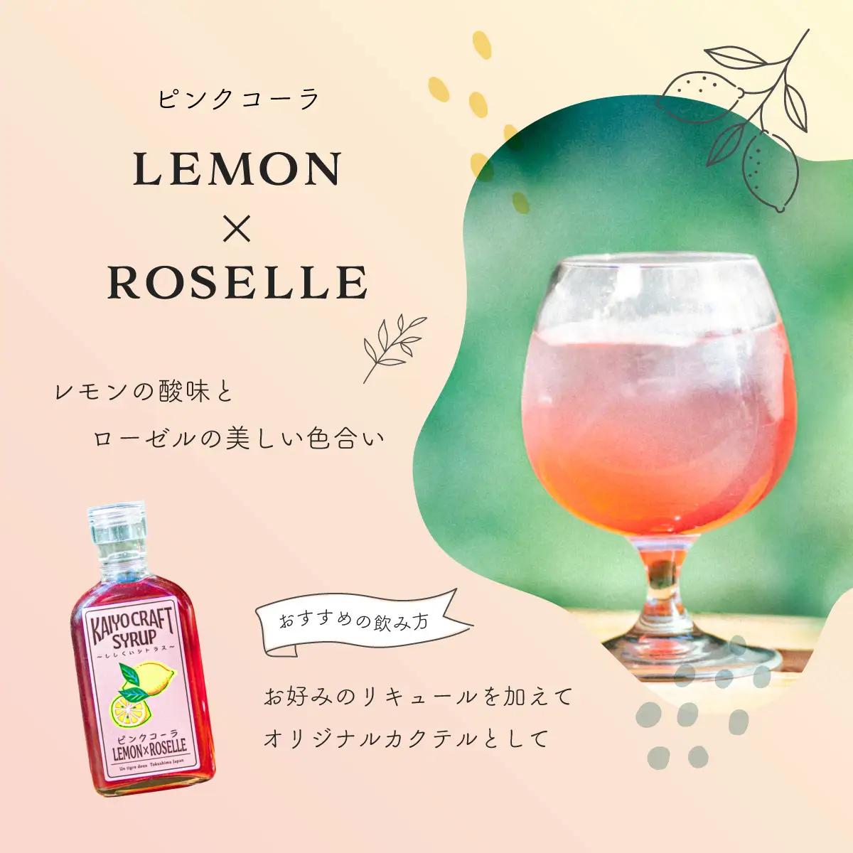 KAIYO CRAFT SYRUP ～ししくいシトラス～ ピンクコーラ 手作り 有機シュガー 添加物不使用