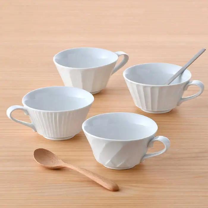 【波佐見焼】 スープマグ 4点セット マグカップ スープカップ  食器 皿 【一真窯】 [BB29]  波佐見焼