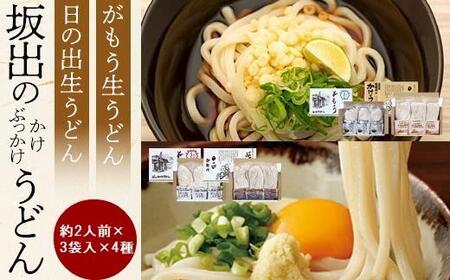 【坂出のうどん】がもうと日の出のうどんセット 約2人前×3袋入り×4種 | うどん 人気 坂出 がもう 日の出 うどん セット 人気 うどん 香川県 香川 うどん詰め合わせ セット うどん