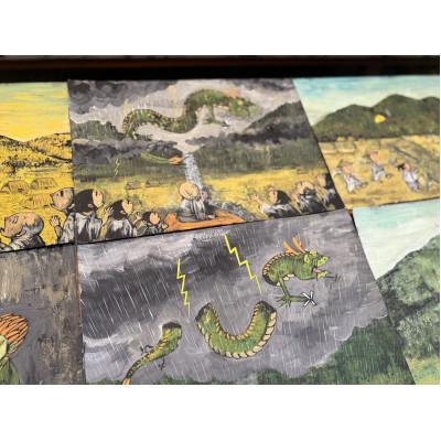 ふるさと納税 四條畷市 民話「さかれた龍」 原画 6点セット |  | 01
