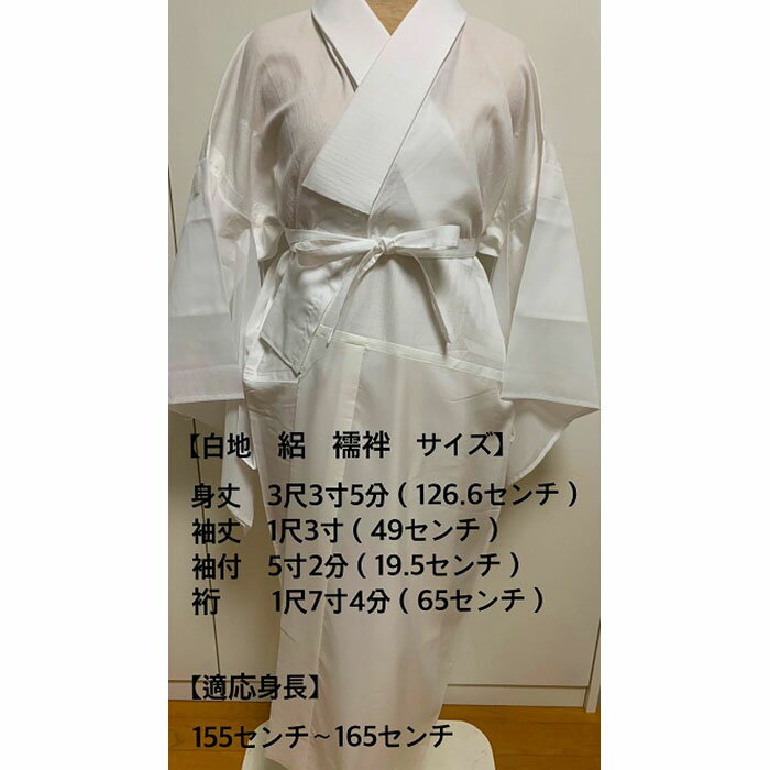 【ふるさと納税】白地 長襦袢 絽 夏物 お仕立て上がり品 半衿脱着可能 半衿は絽 | 大阪 豊中 大阪府 豊中市 大阪府豊中市 ふるさと 納税 襦袢 じゅばん ながじゅばん 半襟 着物 訪問着 小紋 付下げ 無地 紬 洗える ポリエステル 夏用 仕立て上がり 女性 着物襦袢 洗濯