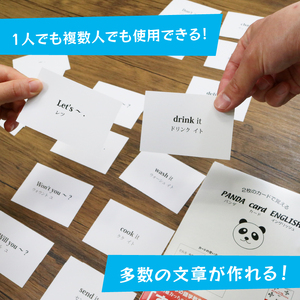 パンダカード イングリッシュ NO.2 教育 遊び おもちゃ 玩具 幼児 低学年 小学生 英語教材 勉強 英会話 English 英語 カード 英語教育 ボードゲーム 遊んで学ぶ