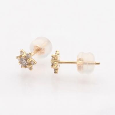 ふるさと納税 甲府市 K18 0.24ct ダイヤモンド ピアス　FFP-000345 |  | 01