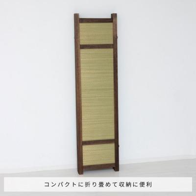 ふるさと納税 海南市 焼桐 スクリーン4連 木製 和風　AKU1056459 |  | 03