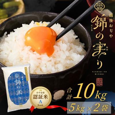 ふるさと納税 小千谷市 令和7年産 魚沼産コシヒカリ 小千谷市ブランド認証米「錦の実り」Aランク 精米10kg
