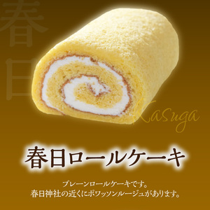 J02002 ポワッソンルージュ　珠玉のロールケーキ2本セット（春日ロール・チョコロール）