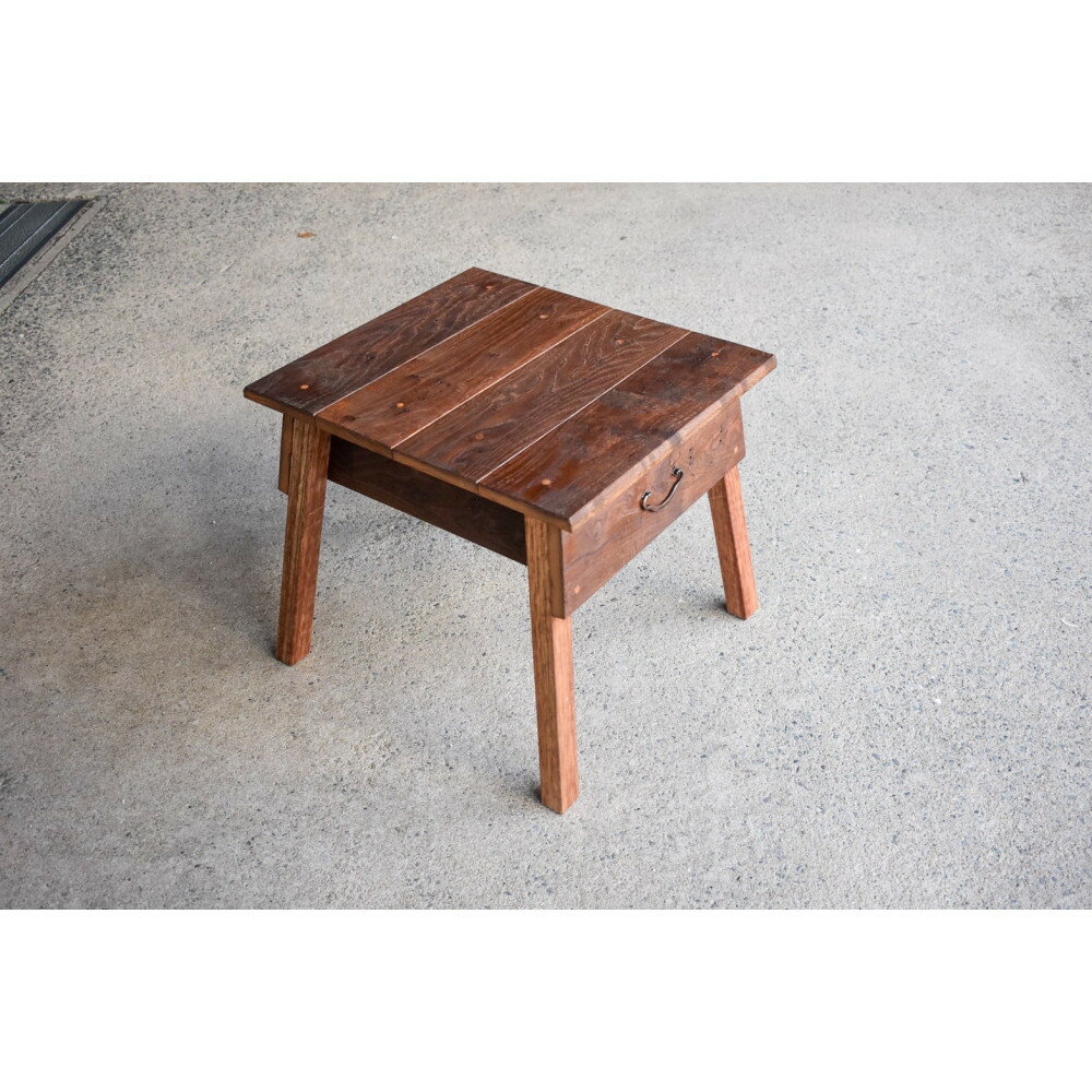 【ふるさと納税】高校生の学びを応援！空き家再生アップサイクル椅子「空き家のタンスを使った机にもなる椅子」倉吉西高校×三朝町