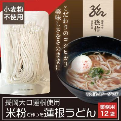 ふるさと納税 刈羽村 米粉麺 うどん グルテンフリー 128g×12食パック