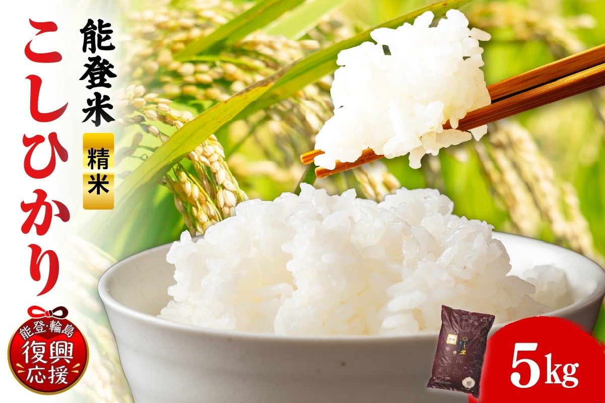 
            令和7年産 のと米（こしひかり）5kg（精米）
          