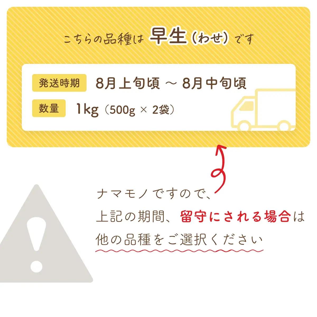 【令和8年産先行予約】だだちゃ豆(早生)　1000g（500g×2袋）　だだちゃ喜左衛門株式会社　枝豆 1kg