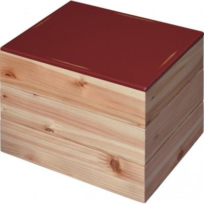 ふるさと納税 海南市 Njeco汎三段重箱/変根来・赤