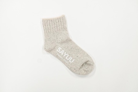 播州織靴下　Reuse Cotton Socks by ”SAYUU"（22～24cm）（08-47） くつした 靴下 くつ下 播州織 織物 衣類 ファッション おしゃれ 服 Sサイズ