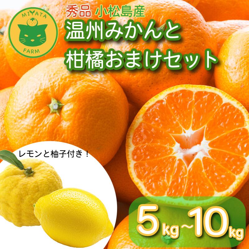【ふるさと納税】 温州みかんと柑橘おまけセット 5kg/10kg 2025年10月順次発送 みかん ミカン 蜜柑 甘い フルーツ 柑橘 ジュース ゆず レモン 小松島市