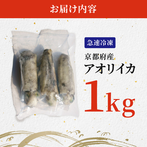 アオリイカ 約1kg 2～3杯 ( イカ 冷凍 海鮮 地物 イカ刺身 さしみ 刺身 刺し身 天ぷら 煮付け 塩焼き イカ丼 焼きイカ イカリング イカフライ イカ天 おつまみ 舞鶴 京都 ) イカ イ