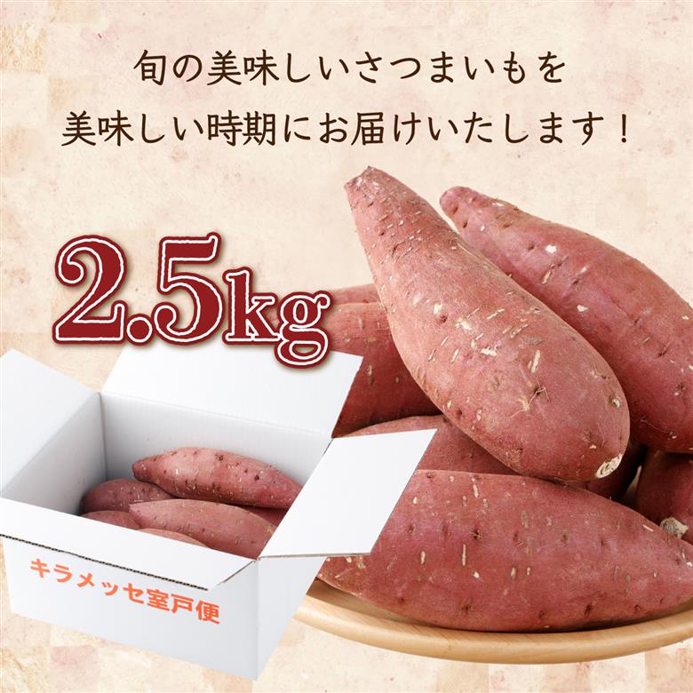 【先行予約】掘りたて！あま～い新さつまいも（紅まさり）２．５ｋｇ 数量限定