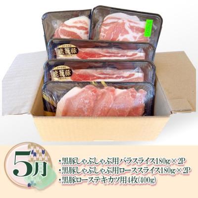 ふるさと納税 枕崎市 【発送月固定定期便】鹿児島県産黒豚三昧 EE0-0005 全4回 |  | 02