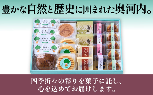 和菓子詰めあわせ Aセット 21個入 送料無料 どら焼き どらやき 煎餅 せんべい お煎餅 最中 もなか 羊羹ようか ん水羊羹 水ようかん 送料無料_イメージ2