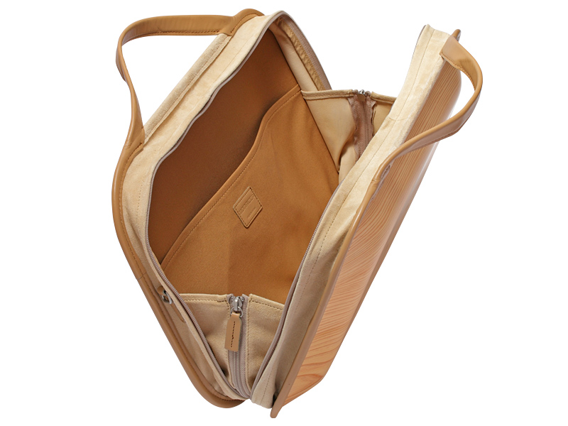 木製バッグ 【monacca-bag/Roots Naturalプレーン（B4サイズ対応）】 ビジネスバッグ 木製ビジネスバッグ 鞄 カバン バッグ 木のかばん メンズ レディース ファッション 木製 木の プレゼント 贈り物 父の日 母の日 敬老の日 個性的 杉 間伐材  高知県 馬路村