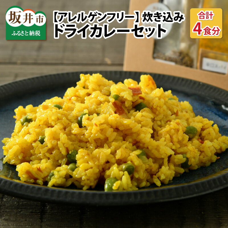 【ふるさと納税】ハーブ講師が作る 教室で人気の炊き込みドライカレー（2食分 × 2箱）お米（無洗米）付き 【アレルゲンフリー】【スパイス スパイスカレー スパイスセット カレーパウダー おうちカレー カレー粉 香辛料 手作り キット ドライカレー 薬膳カレー ギフト】